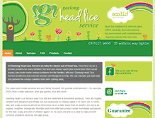 Tablet Screenshot of geelongheadliceservice.com.au